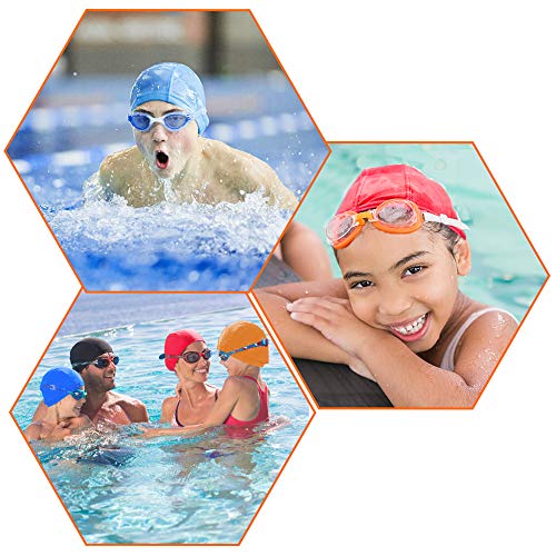 Comfortable Fabric Swim Cap Girls Boys 
